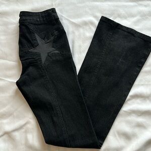 Black jeans stars at back size 1/25